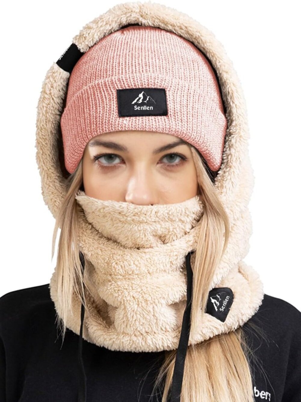Balaclava Cold Weather Fleece Ski Mask Winter Thermal Sherpa Hood